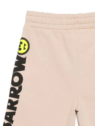 Barrow Logo-print Side-pocket Shorts In Brown