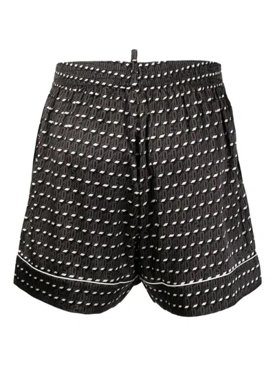 Dsquared2 Logo-print Drawstring Swim Shorts