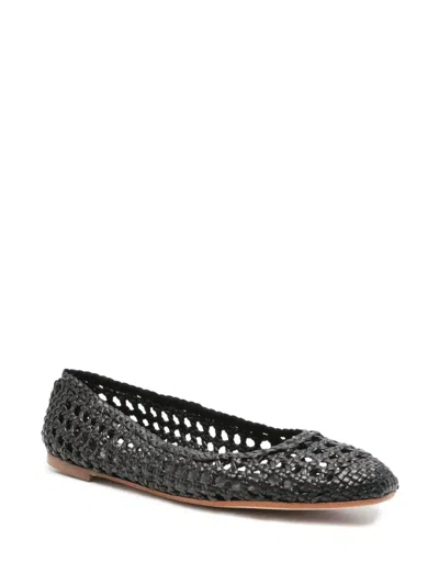 Fabio Rusconi Ballet Flats In Black Leather