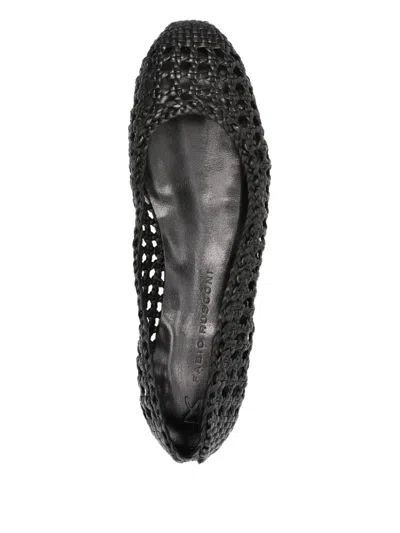 Fabio Rusconi Ballet Flats In Black Leather