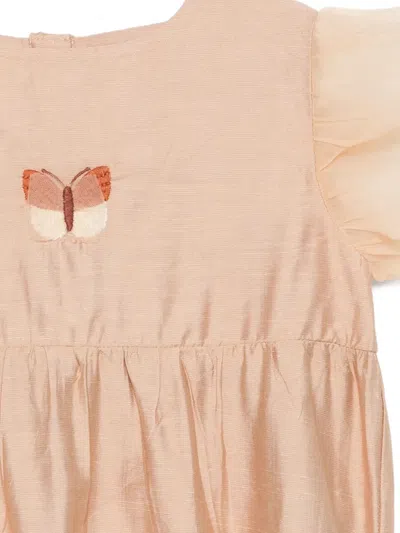Donsje Butterfly-embellished Bodysuit In Orange