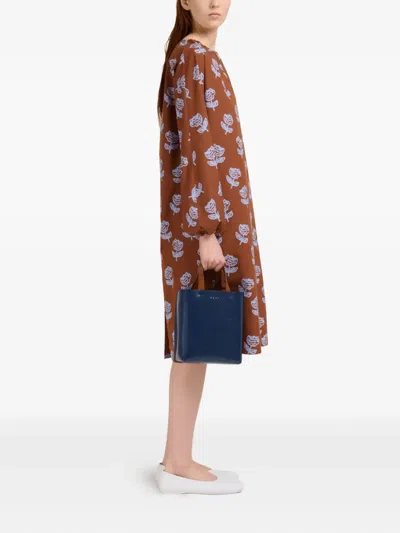 Marni Mini Museo Two-tone Structured Tote Bag