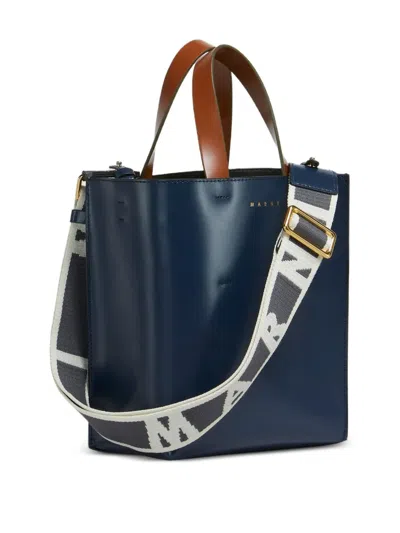 Marni Mini Museo Two-tone Structured Tote Bag