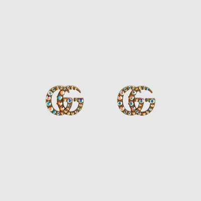 Gucci Gg Marmont Crystal Earrings