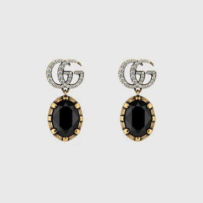 Gucci Gg Marmont Crystal Earrings
