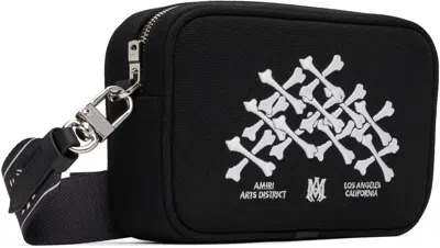 Amiri Black Bones Stacked Camera Case Bag In Black