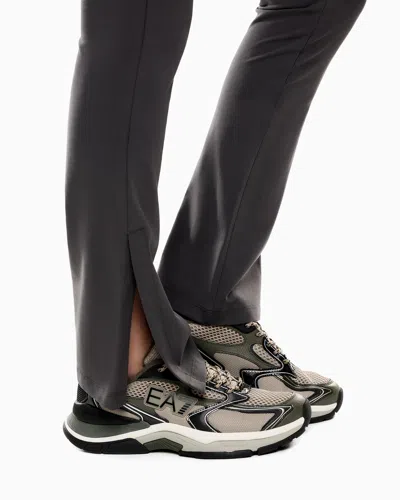 Ea7 Precious Stretch-jersey Leggings In Black