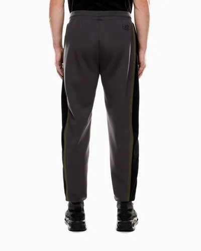 Ea7 Athletic Colour Block Joggers In A Nylon And Viscose Blend