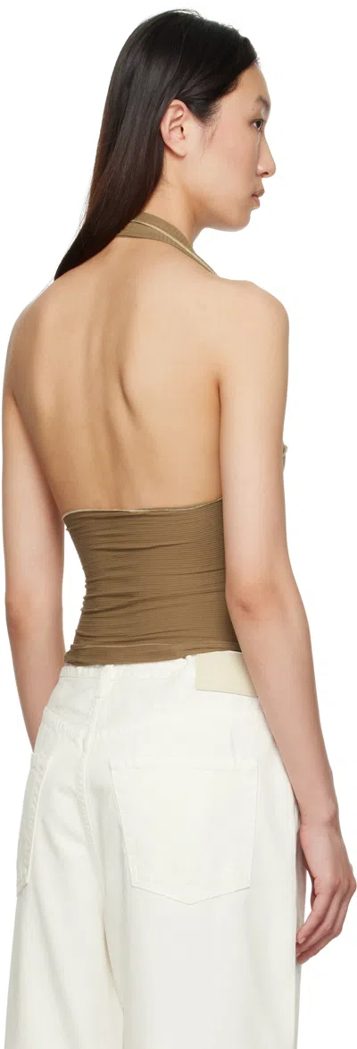 Baserange Tan Cinder Top In Brown