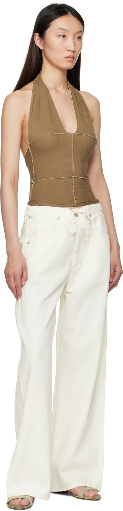 Baserange Tan Cinder Top In Brown