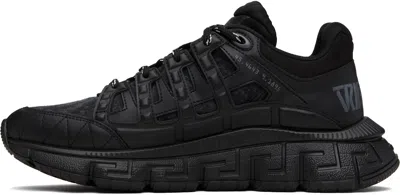 Versace Trigreca Sneakers With Baroque Jacquard Motif