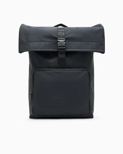 Ea7 Backpack In Rubberised Fabric