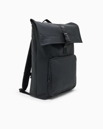 Ea7 Backpack In Rubberised Fabric