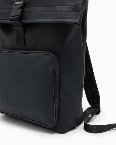 Ea7 Backpack In Rubberised Fabric