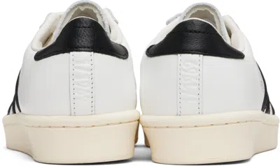 Adidas Originals Superstar Vintage Ostrich-effect Leather Sneakers In White
