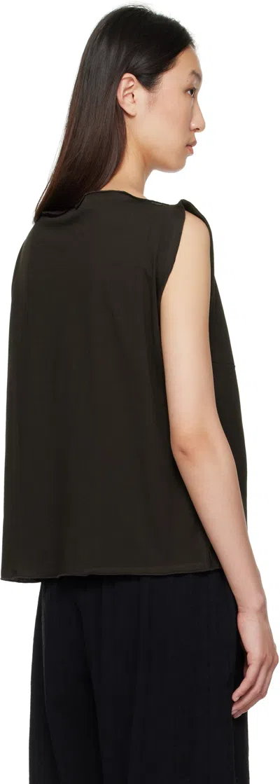 Baserange Brown Arin Tank Top In Black