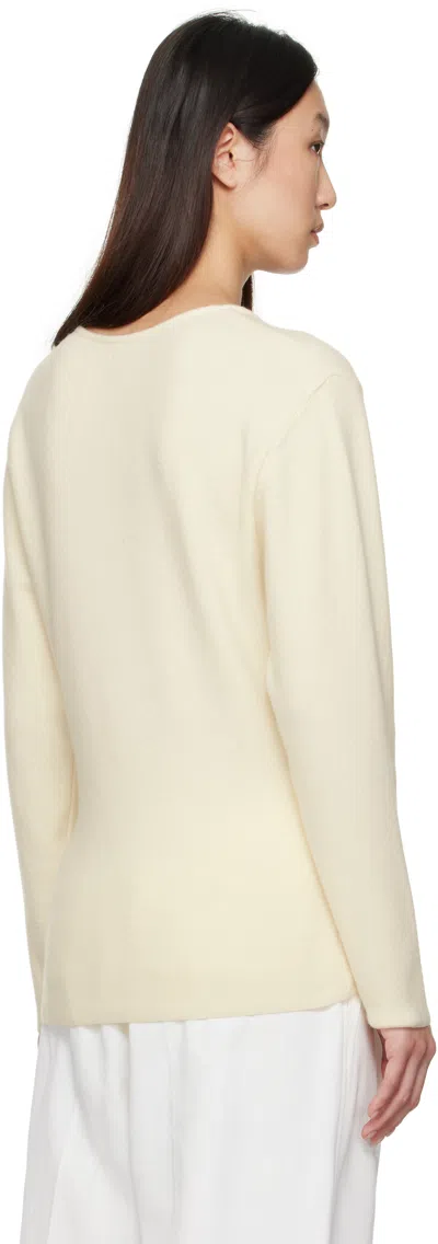 Le17septembre Off-white Button Down Cardigan