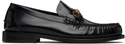 Versace Horsebit-embellished Patent-leather Loafers