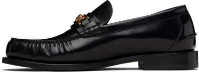 Versace Horsebit-embellished Patent-leather Loafers