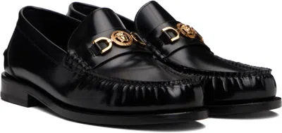Versace Horsebit-embellished Patent-leather Loafers