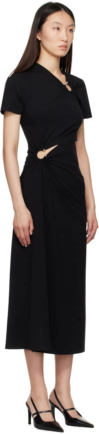 Rabanne Black Piercing Maxi Dress