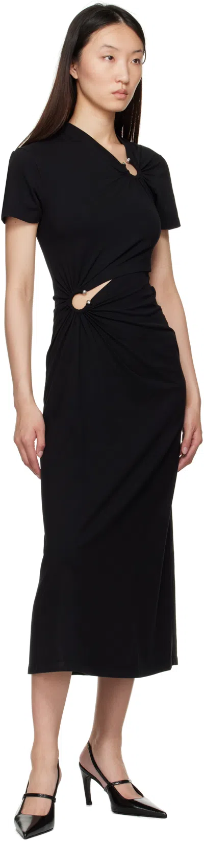 Rabanne Black Piercing Maxi Dress