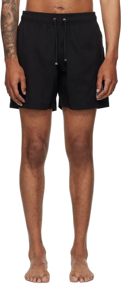 Amiri Logo Nylon Swim Shorts In Black