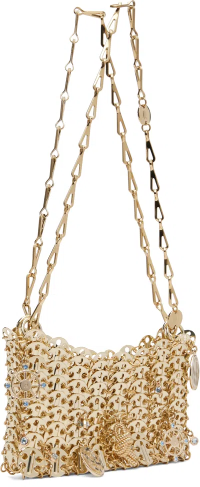 Rabanne Gold Charms & Crystals Bag