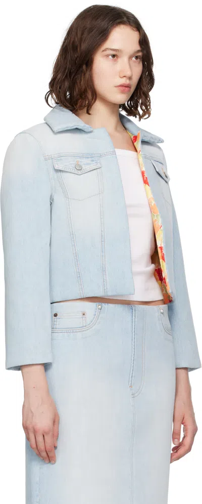 Acne Studios Blue Padded Denim Jacket