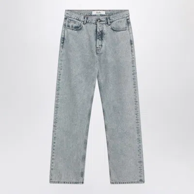 Séfr Light Blue Distressed Jeans Men In Gray