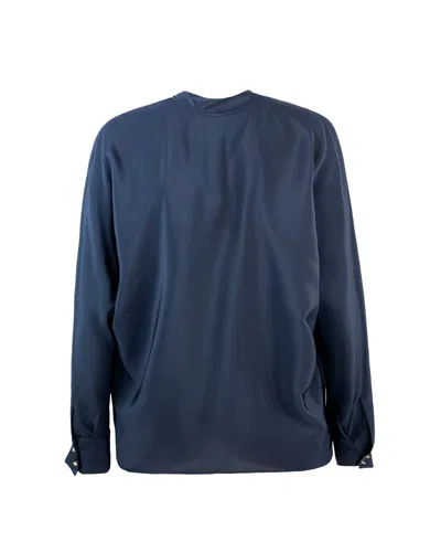 Max Mara Camicia Caco Blu In Blue