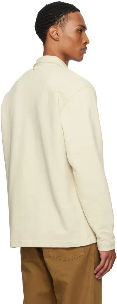 Norse Projects Beige Fraser Relaxed Organic Loopback Ls Polo In Neutral