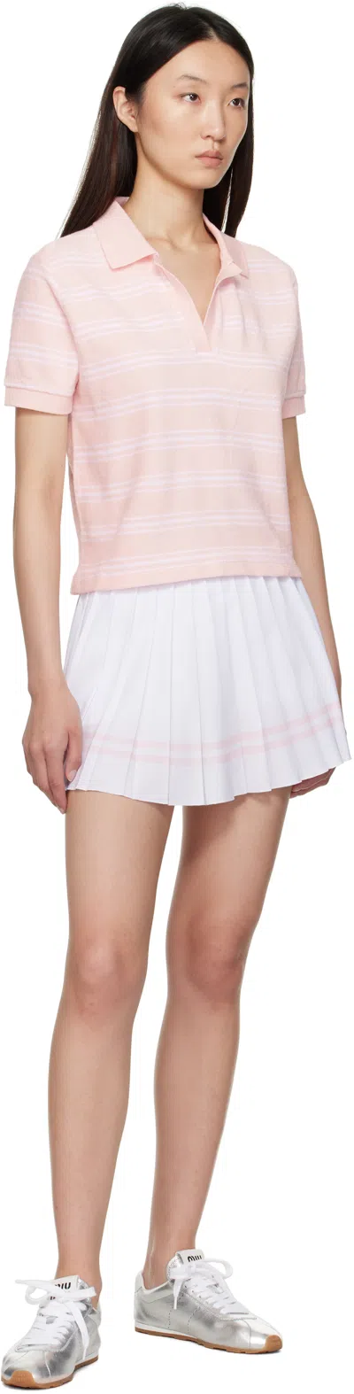 Sporty And Rich Sporty & Rich Src Terry Polo Shirt In Pink
