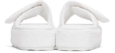 Versace White ' Allover' Slippers