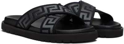 Versace Greca Jacquard Flat Slides