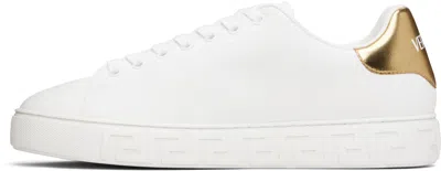 Versace Logo Greca Low-top Sneakers In White