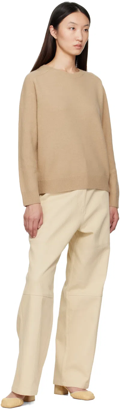 Le17septembre Beige Raglan Sweater In Brown