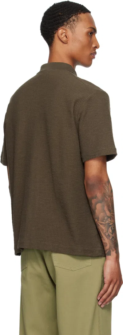 Norse Projects Brown Gustav Crochet Jersey Shirt