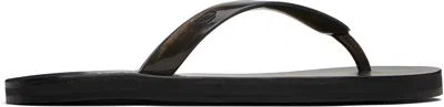Ancient Greek Sandals Black Saionara Jelly Flip-flops