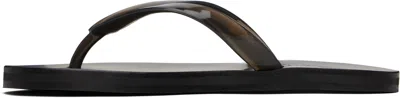 Ancient Greek Sandals Black Saionara Jelly Flip-flops