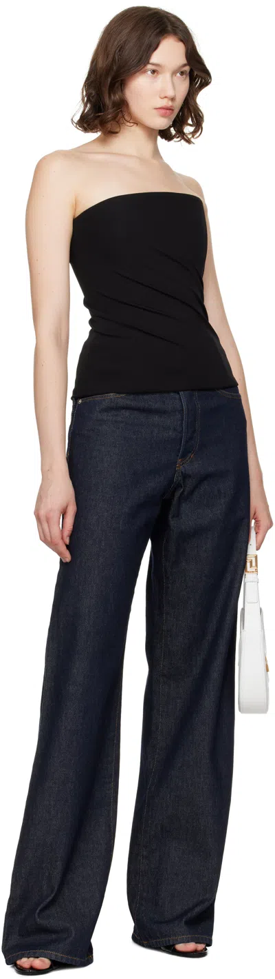 Versace Off-shoulder Tops In Black