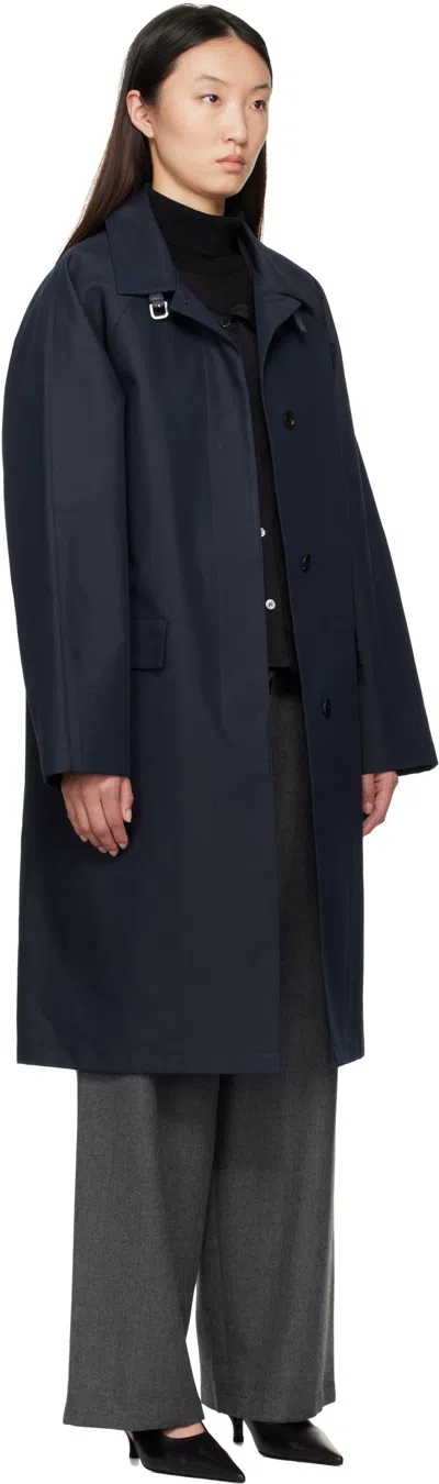 Le17septembre Navy Mac Trench Coat