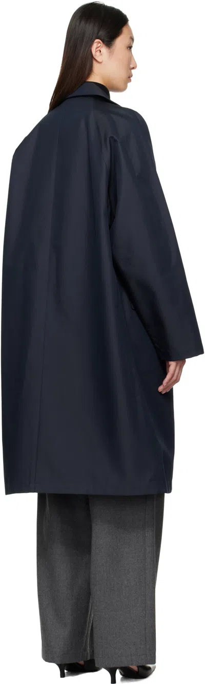 Le17septembre Navy Mac Trench Coat