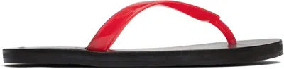 Ancient Greek Sandals Red Saionara Jelly Flip-flops