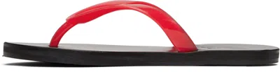 Ancient Greek Sandals Red Saionara Jelly Flip-flops