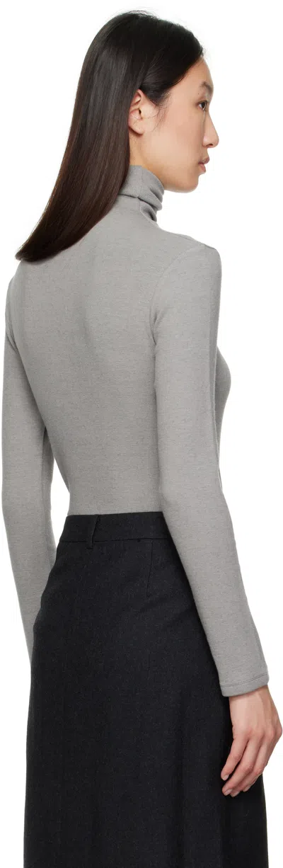 Le17septembre Gray Asymmetrical Turtleneck