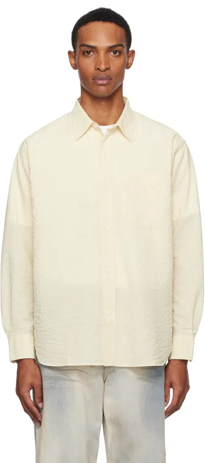 Norse Projects Beige Mo Oversized Check Shirt In Neutral