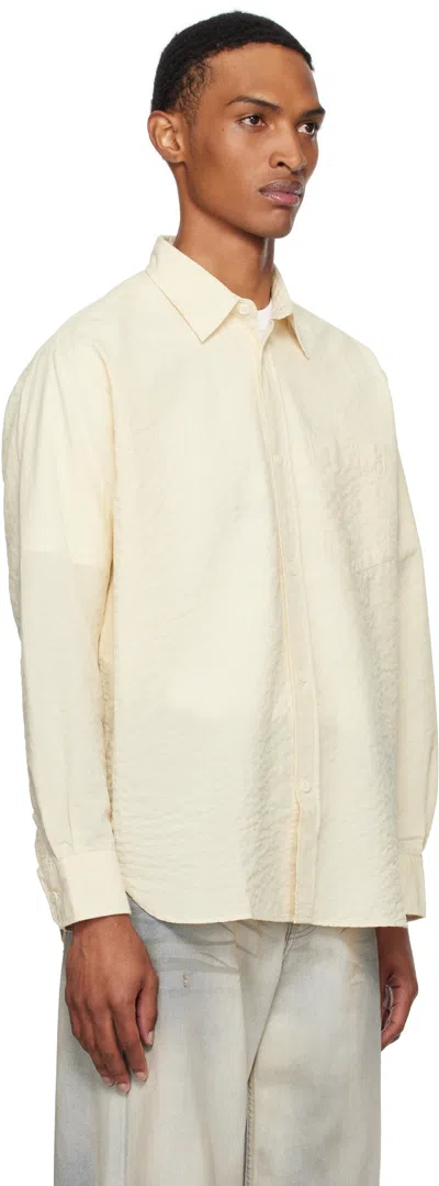 Norse Projects Beige Mo Oversized Check Shirt In Neutral