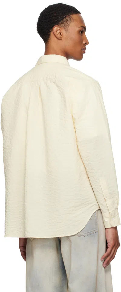 Norse Projects Beige Mo Oversized Check Shirt In Neutral