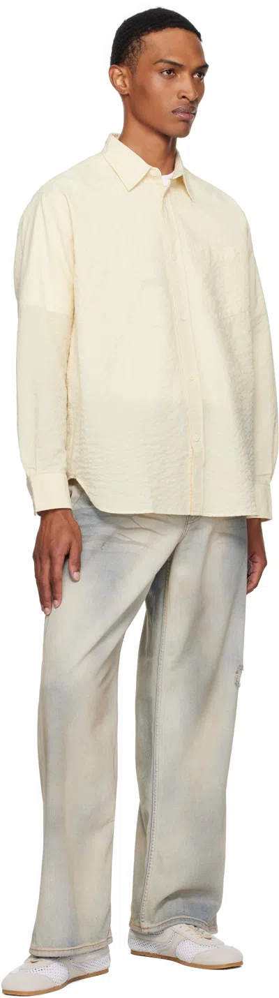 Norse Projects Beige Mo Oversized Check Shirt In Neutral